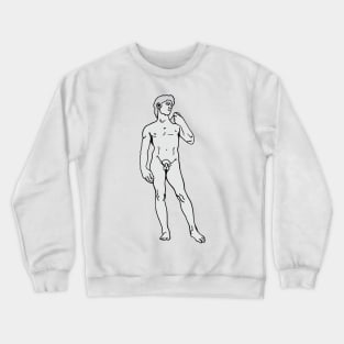 David Michelangelo Art History Sculpture Crewneck Sweatshirt